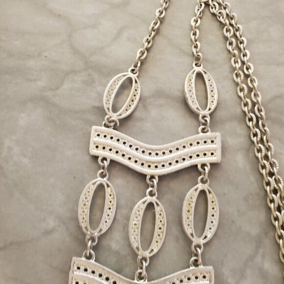 ✨ Stella and Dot Vintage Antique Boho Summer Iconic Kimberly Statement Necklace - Picture 13 of 15